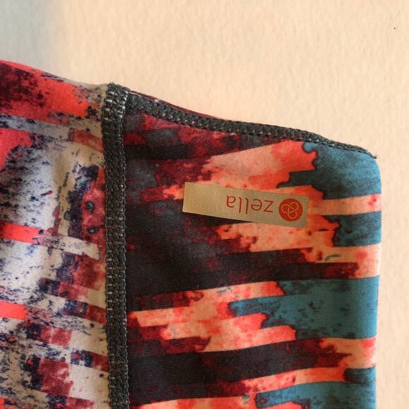 Zella Multicolor Workout Leggings Hidden Pocket Women's Athleisure - Size XXS - Picture 4 of 6